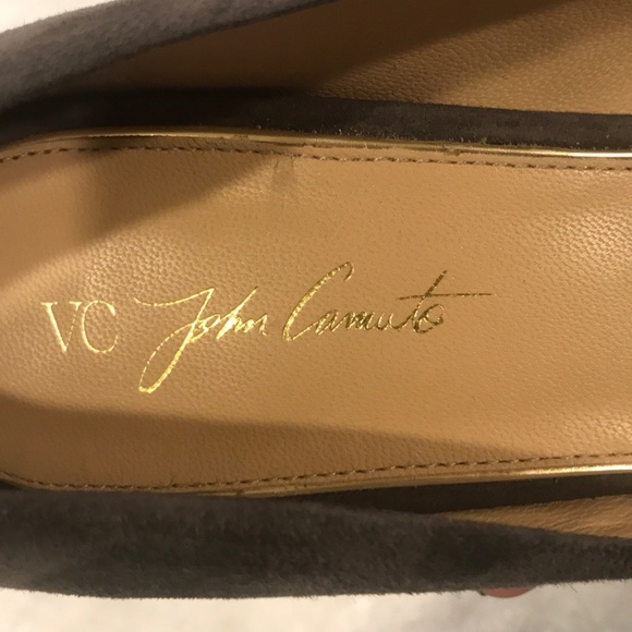 VC John Comuto Grey Suede Heels Brand New sz 10 - Picture 3 of 5